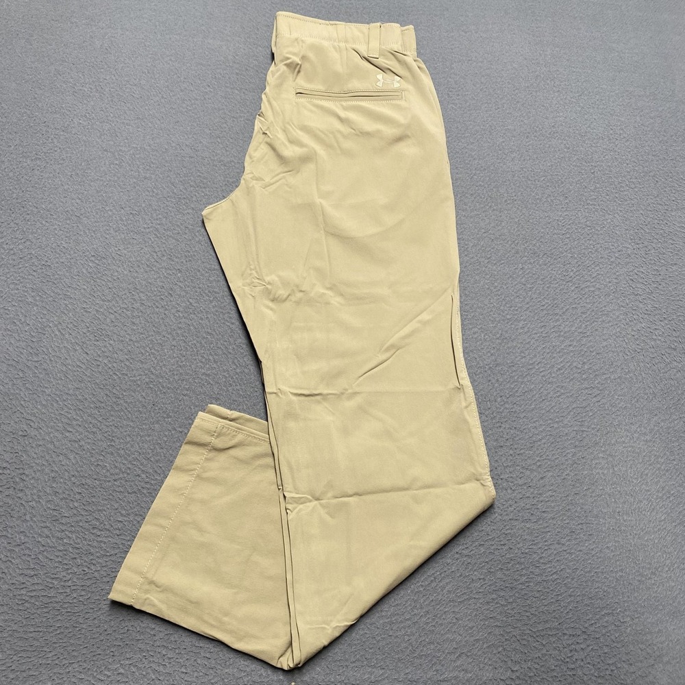 Under Armour Pants Mens 30x30 Khaki Golf Performance Lightweight Stretch 1289878